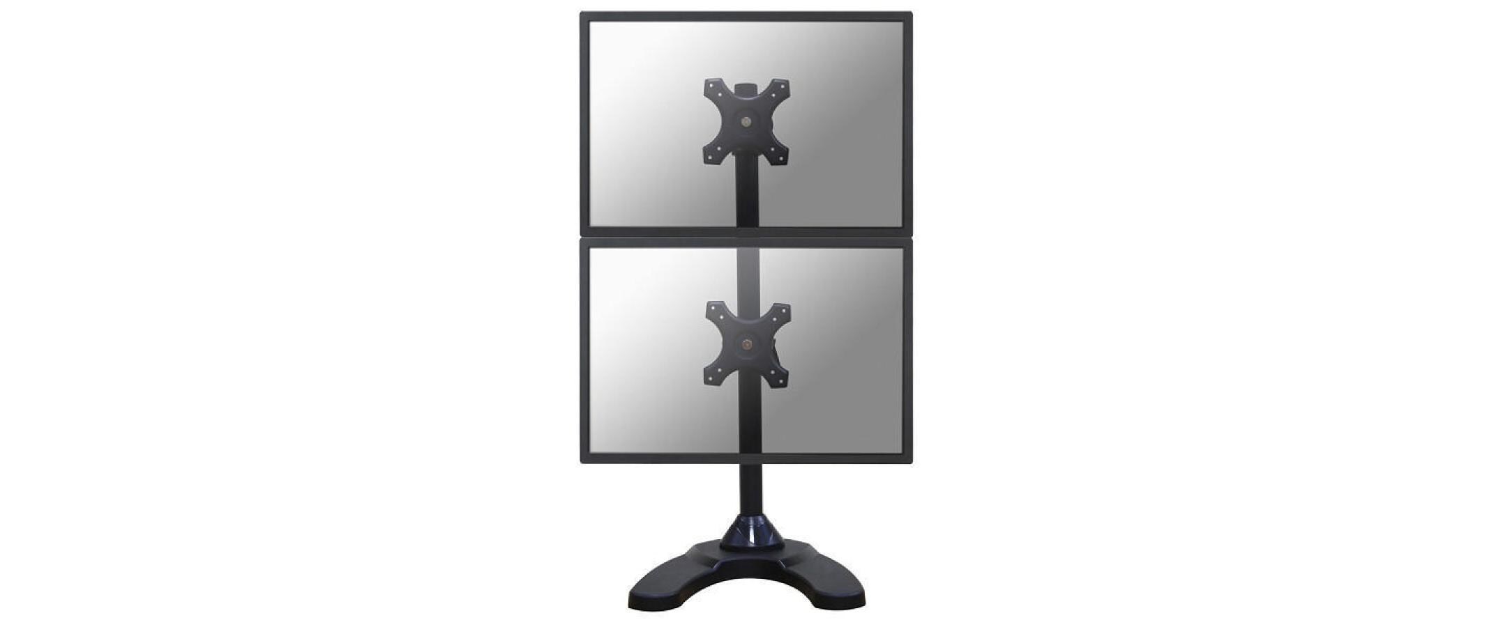 Monitor-Standfuss FPMA-D700DDV Schwarz<br>Für 2 Flachbildschirme von 10