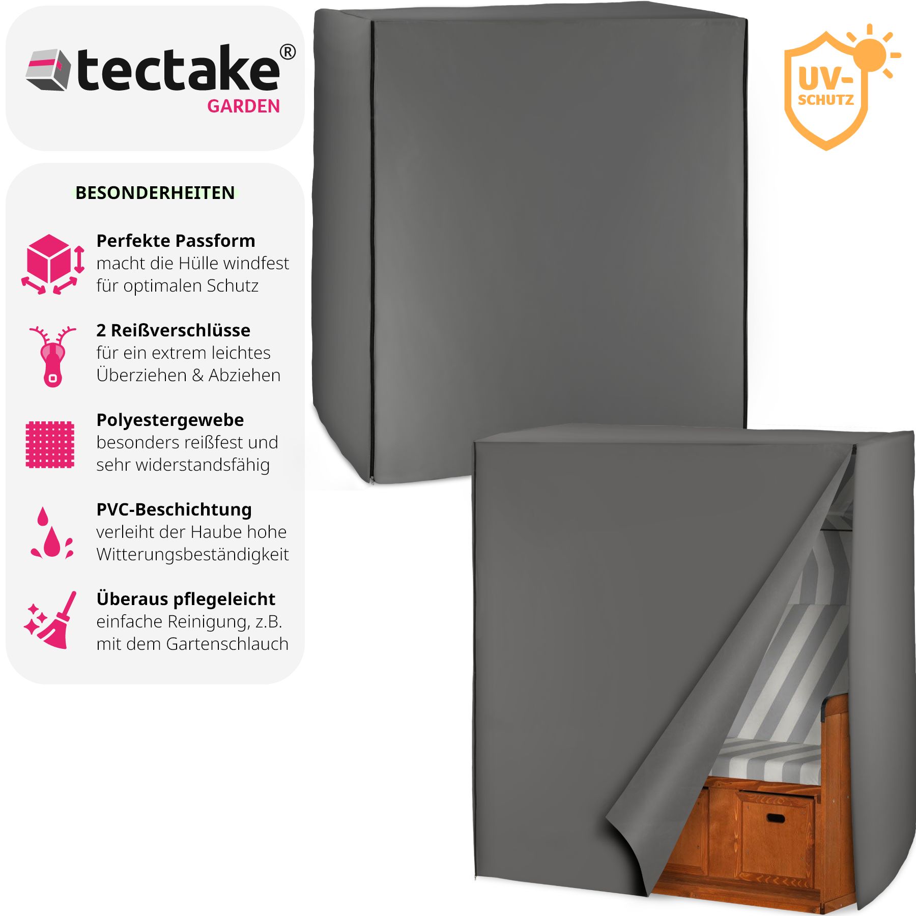tectake® Schutzhülle für Strandkorb