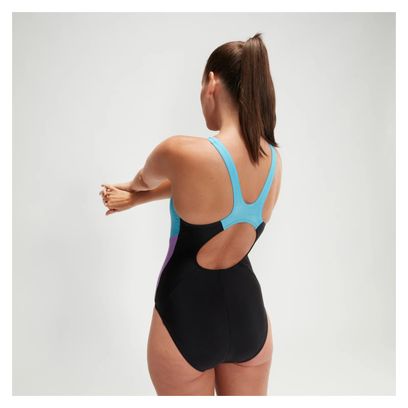 Maillot de Bain Eco Colourblock Splice Muscleb Noir / Bleu