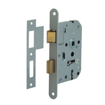 Nemef 1200 serie Insteekslot dag-/nachtslot met RVS voorplaat Doorn 50mm PC 55mm
