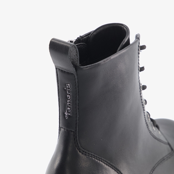 Tamaris dames veterboots zwart