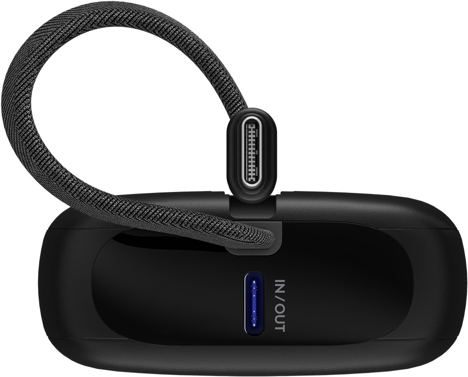 (20W) 10000mAh Powerbank USB C / USB A Ladegerät inkl. USB C Ladekabel Power Delivery (76251) - Schwarz