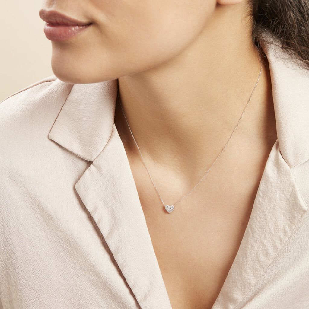 Collier Or Blanc Abe Diamants