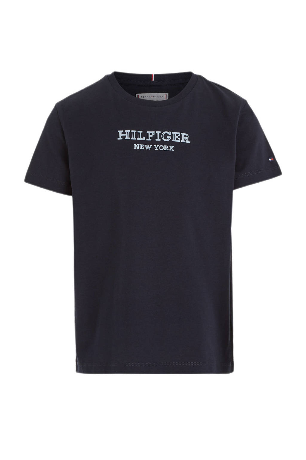 Tommy Hilfiger T-shirt MONOTYPE met tekst zwart