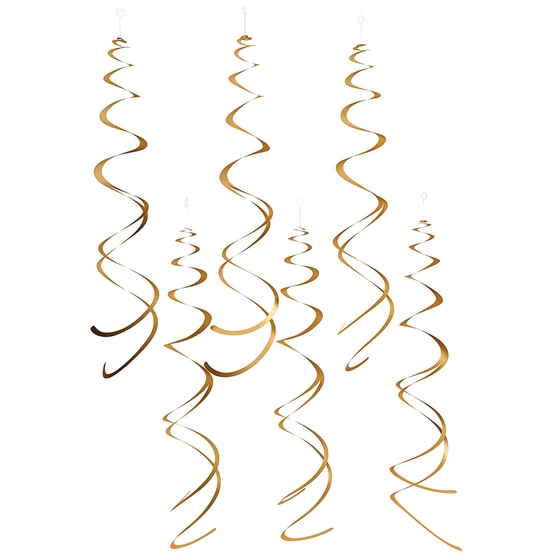 Suspensions (x6) double spirale or mat, L. 50 cm