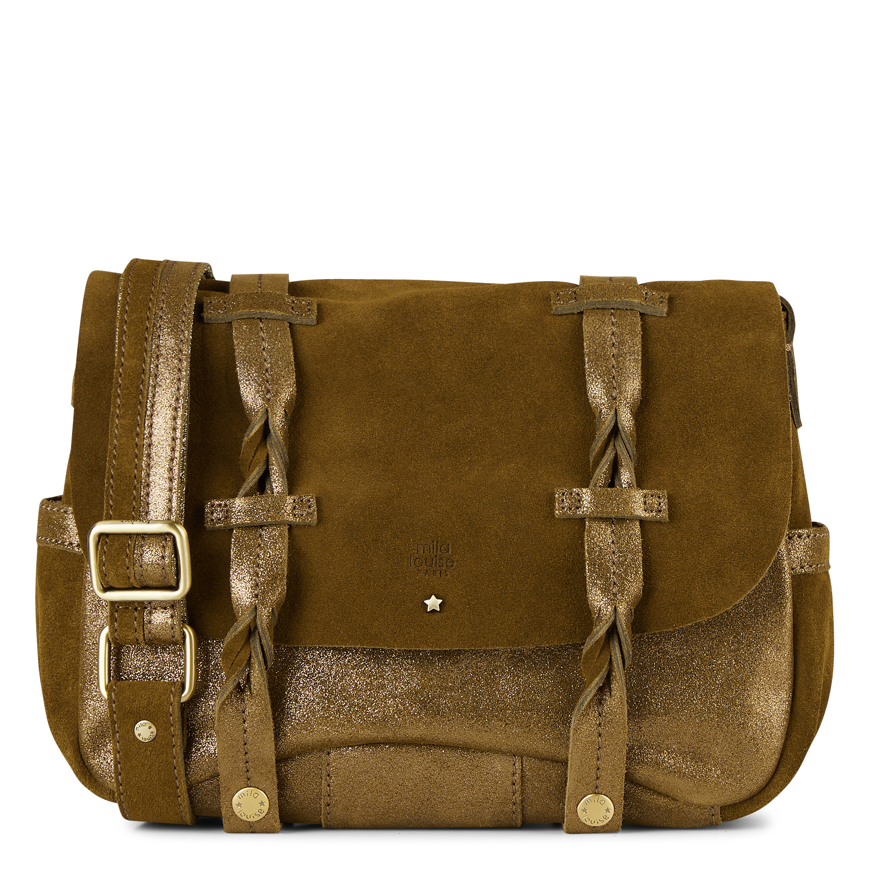 ALESS - Besace en cuir | Kaki