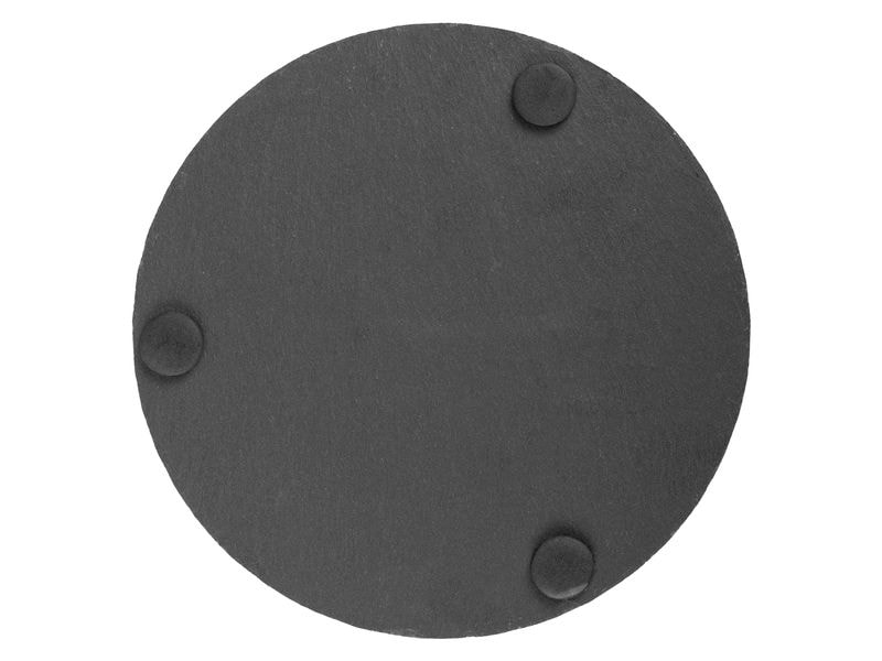 COCON Kerzenuntersetzer Ø 15 cm, Schiefer, Schwarz Untersetzer aus Schiefer für Kerzen