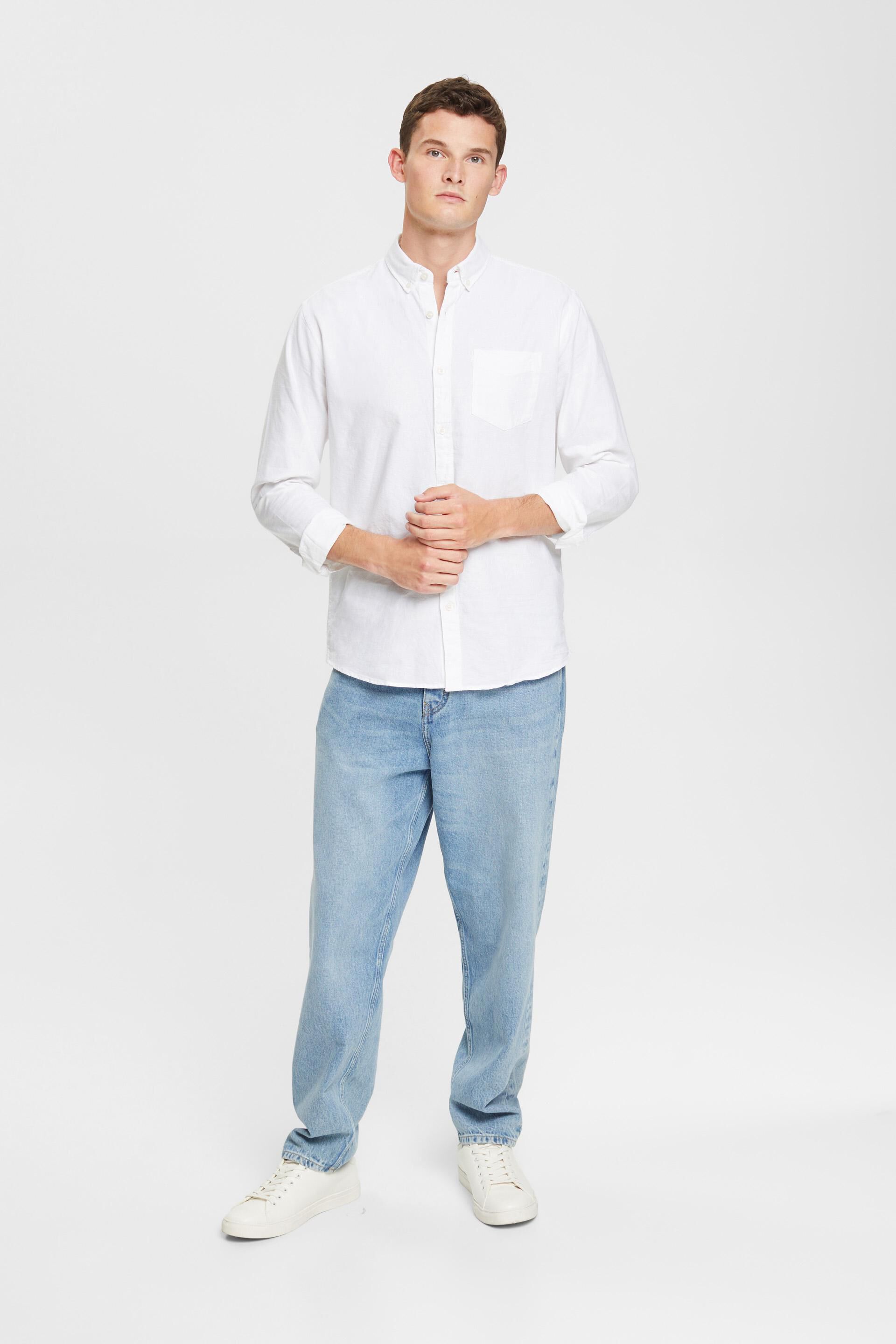 Chemise à col boutonné