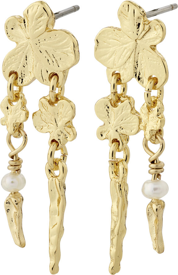 Pilgrim ZHURI recycled earrings gold-plated Guld