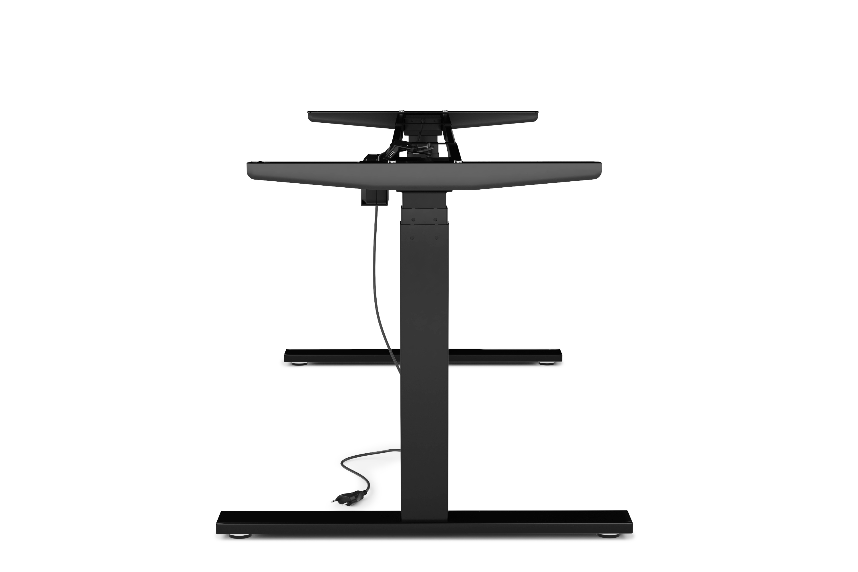 Tischgestell Stehpult elektrisch schwarz 160 - 180 cm
