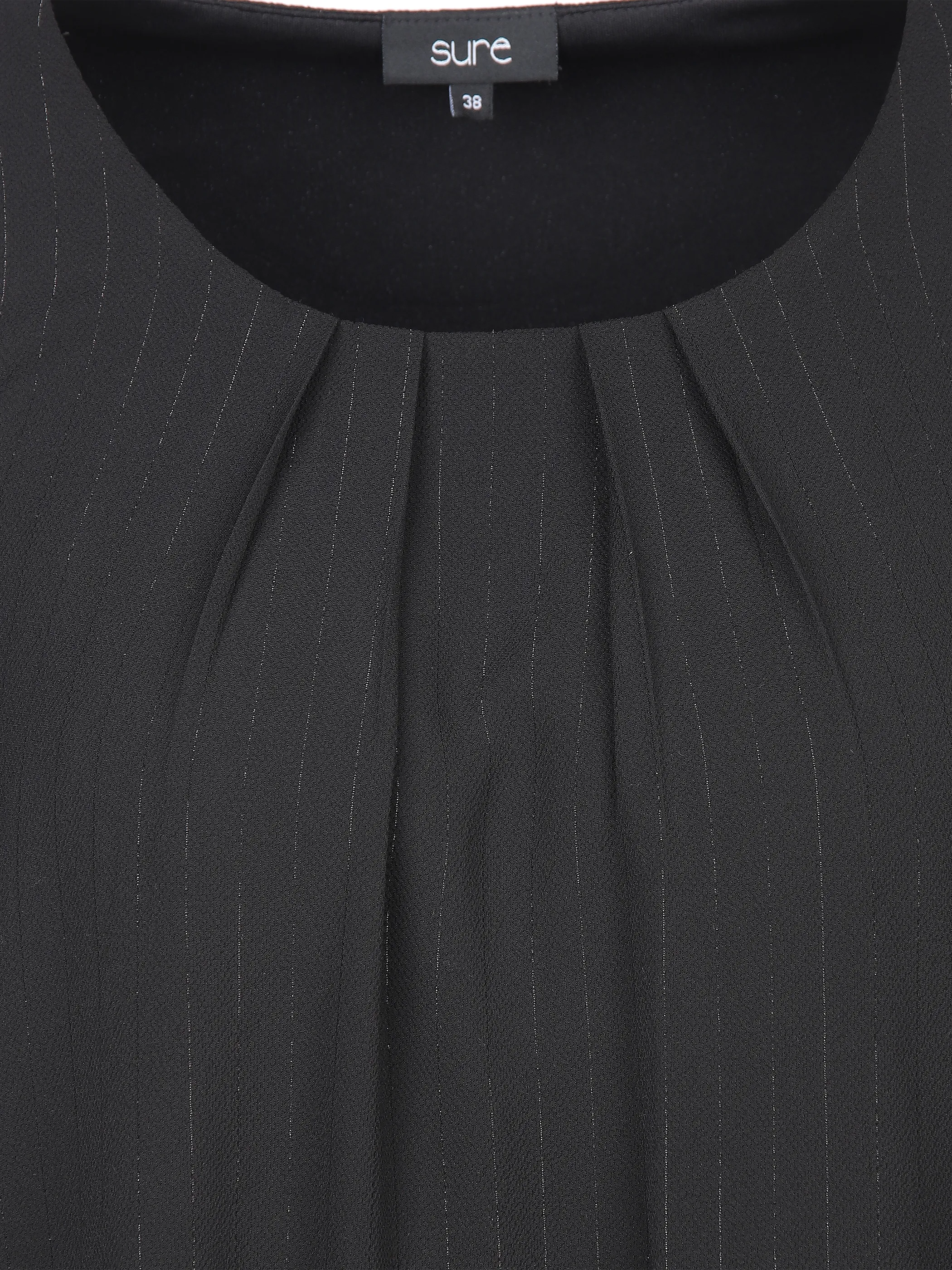 Damen Chiffonbluse mit feinen Streifen