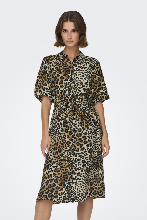 Jacqueline de Yong beige dames jurk