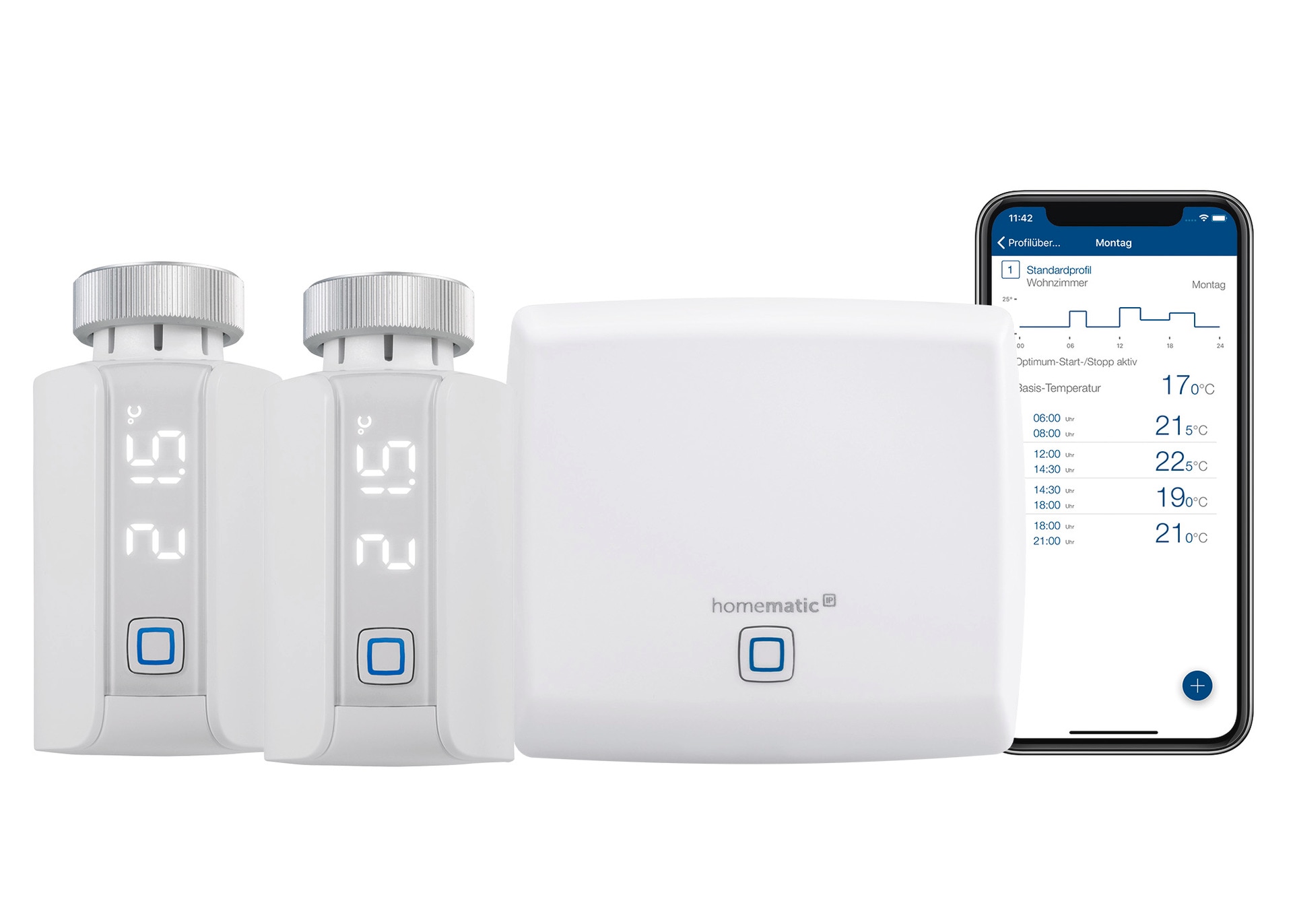 Homematic IP Heizkörperthermostat »Bundle Access Point + 2x Heizkörperthermostat Evo«