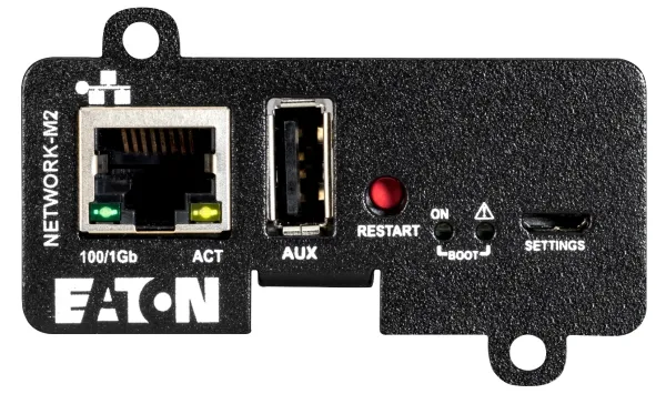 Eaton Cybersecure Gigabit NETWORK-M2 Card for UPS and PDU, UL 2900-1 and IEC 62443-4-2 Certified - Adapter for fjernadministration - Gigabit Ethernet x 1 - for 5P 1500 RACKMOUNT