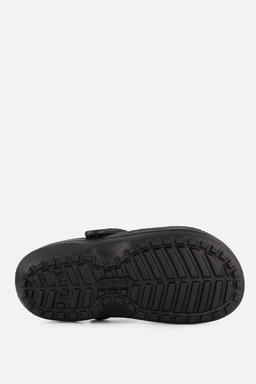 Crocs Classic Fuzz-Lined Slippers zwart