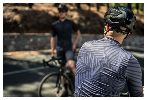 Maillot Manches Courtes Velo Rogelli Jungle - Homme - Gris