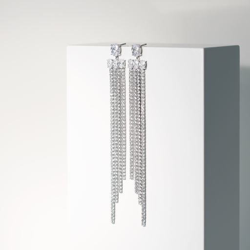 Sif Jakobs Jewellery Ellisse Lungo Øreringe, Sølv