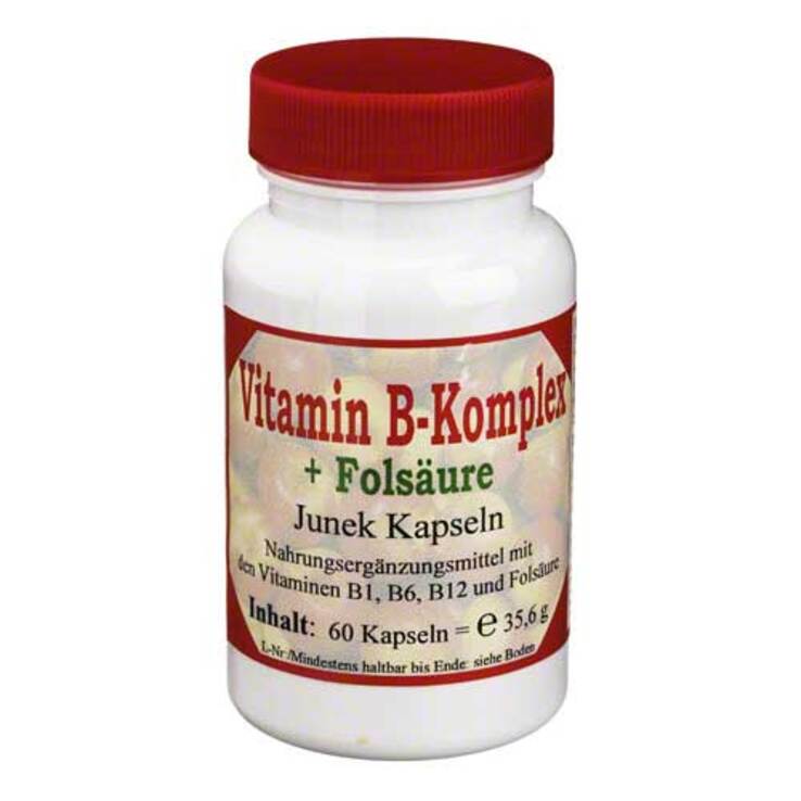 Vitamin B Komplex + Folsäure Junek Kapseln, 60 St
