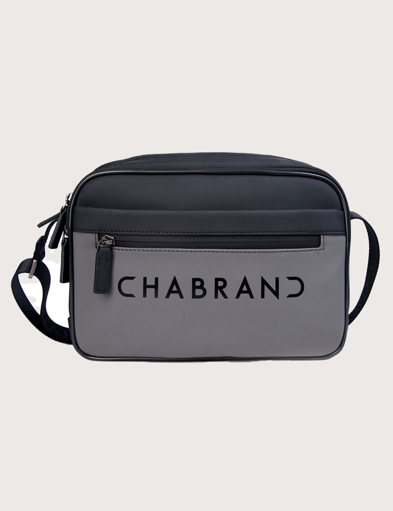 CHABRAND MINI SAC REPORTER GRIS/NOIR