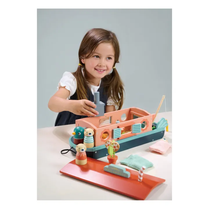 Tender Leaf Toys Péniche famille loutre