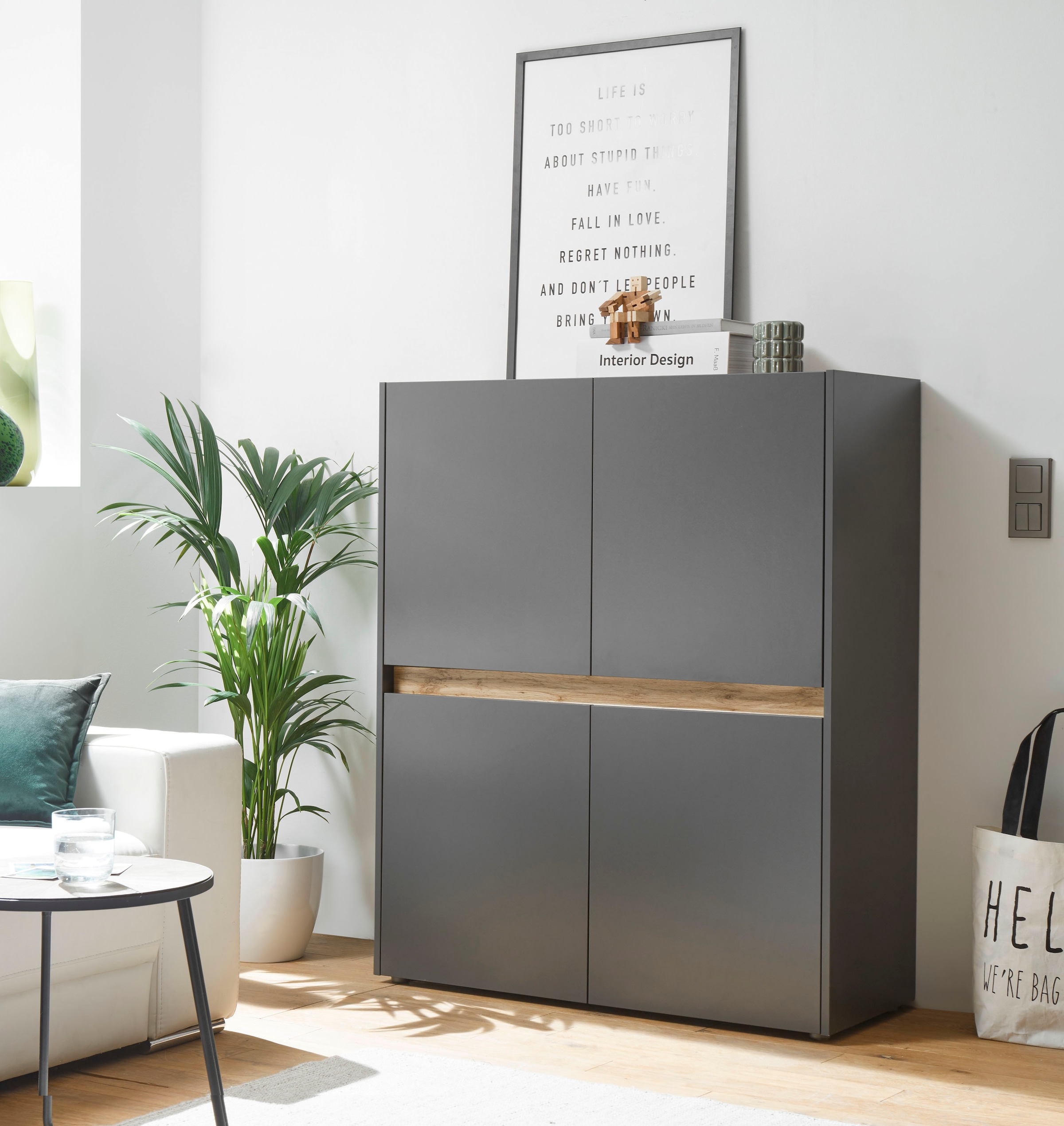 INOSIGN Highboard »City/Giron, moderner Schrank, Kommode, Stauraumschrank, Hochschrank« zeitlos, modern, ausreichend Stauraum, vielseitig einsetzbar