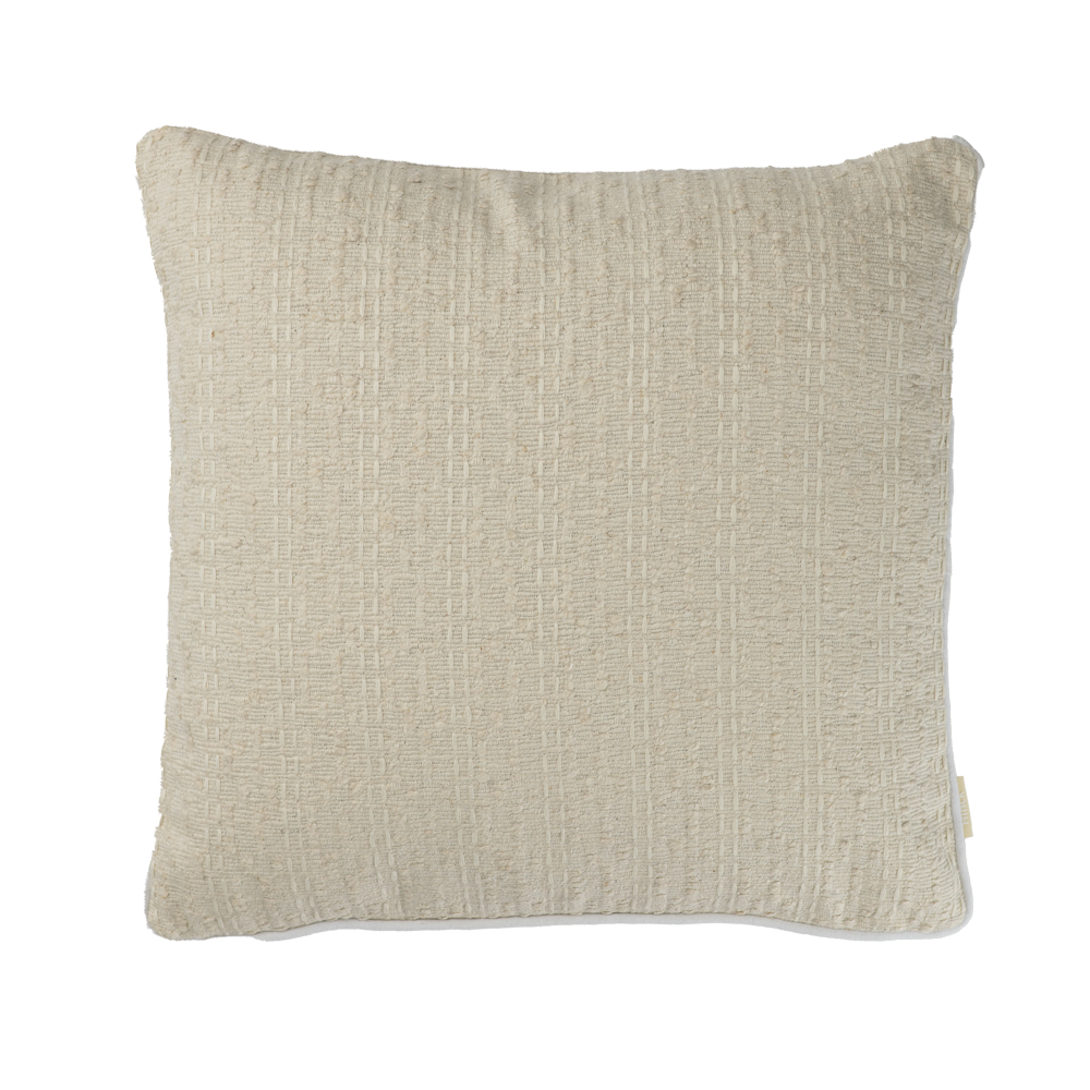 Sierkussen cottonmix natural stitch 45x45 cm