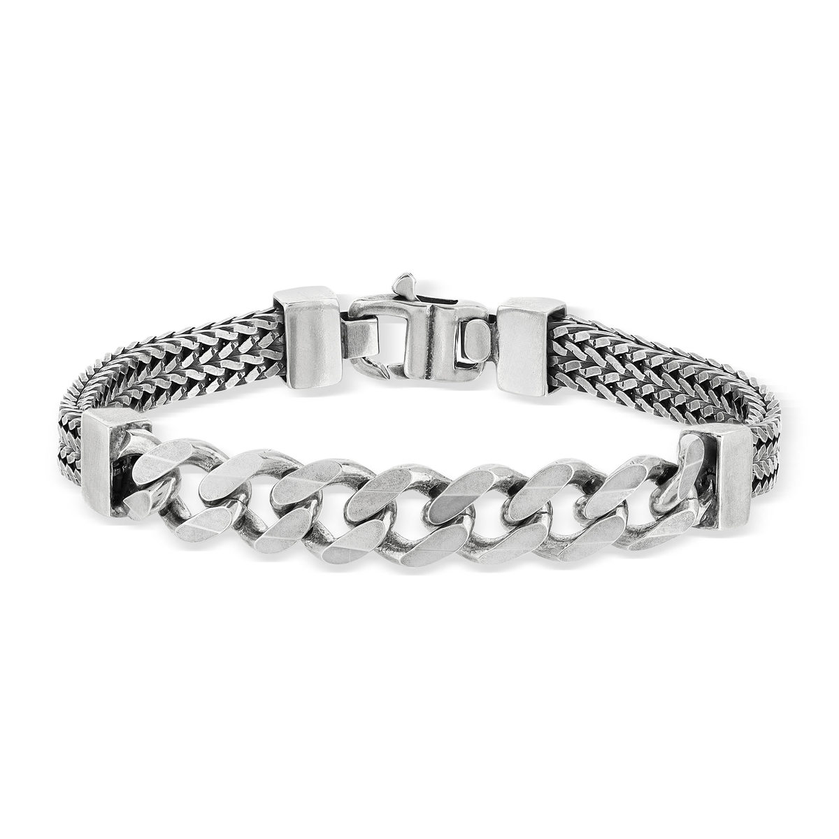 Bracelet argent 925 maille cubaine 20cm