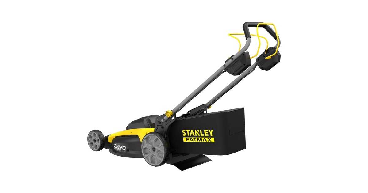 StanleyFATMAX V20 18V 51CM Zelftrekkende Grasmaaier SFMCMWS251M  (Zwart/geel, Accu en oplader inbegrepen)