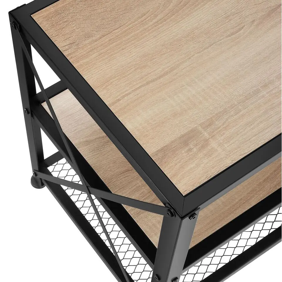 tectake TV-meubel , Industrieel Licht Hout, Eiken Sonoma