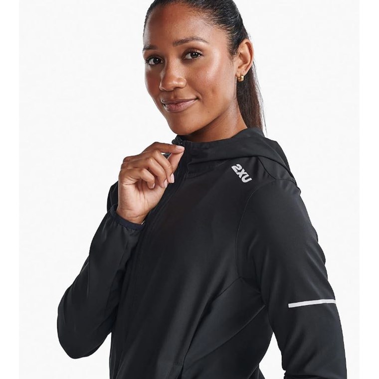 2XU Aero Jacket Women Black/Silver Reflective