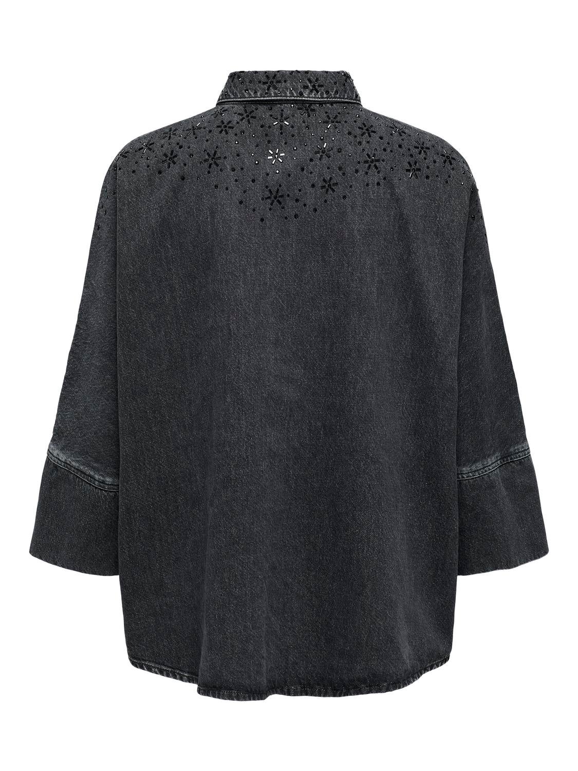 CARGRACE Jeanshemd Washed Black