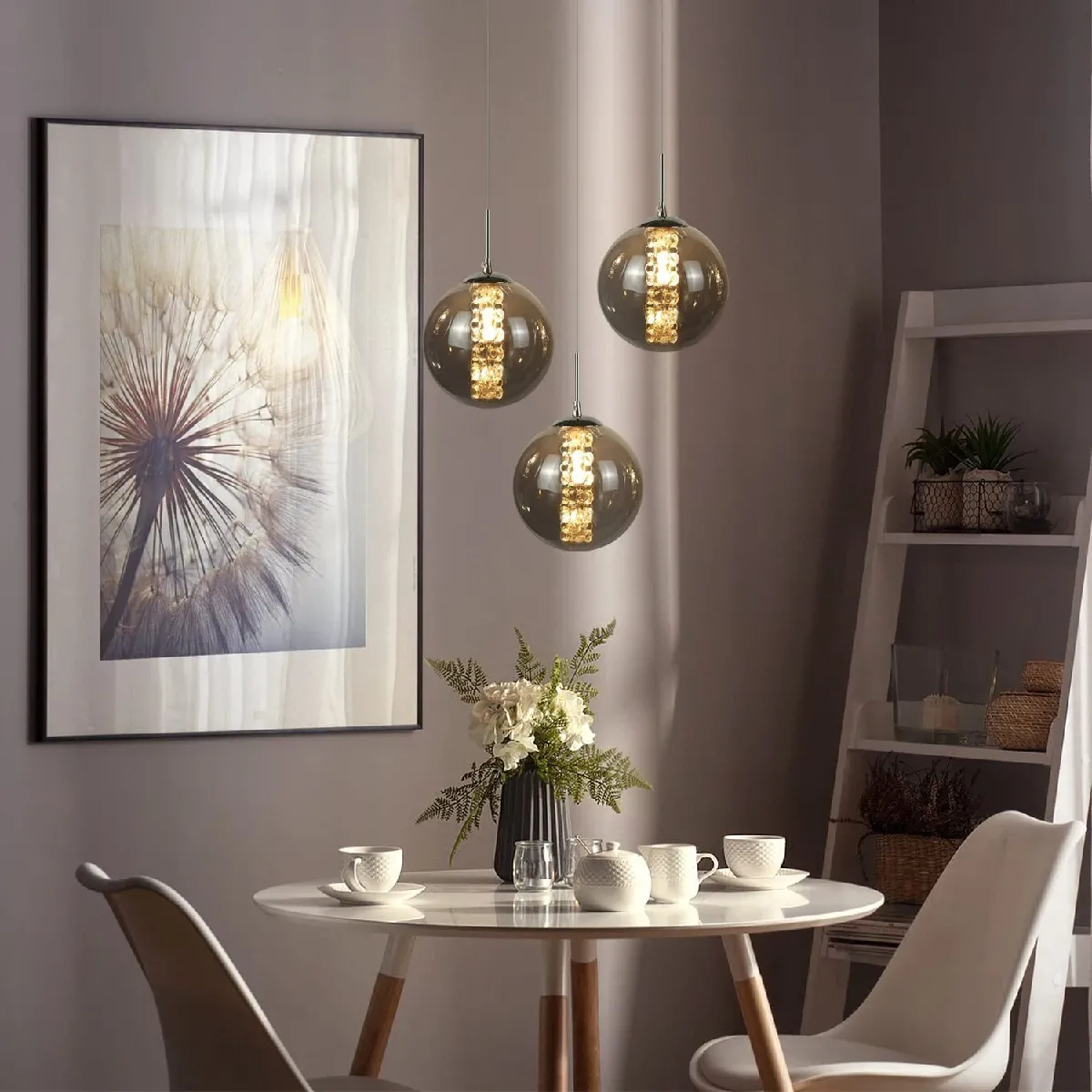 ZMH Réglable LED - Gris Fumé
