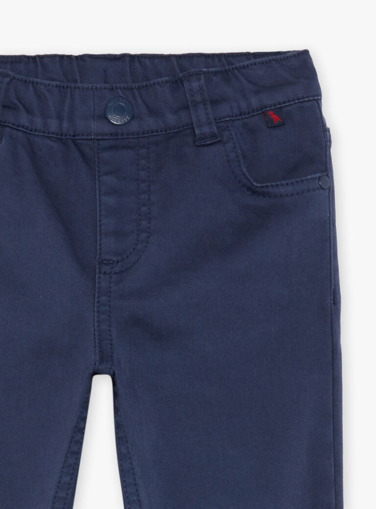 Pantalon regular bleu marine