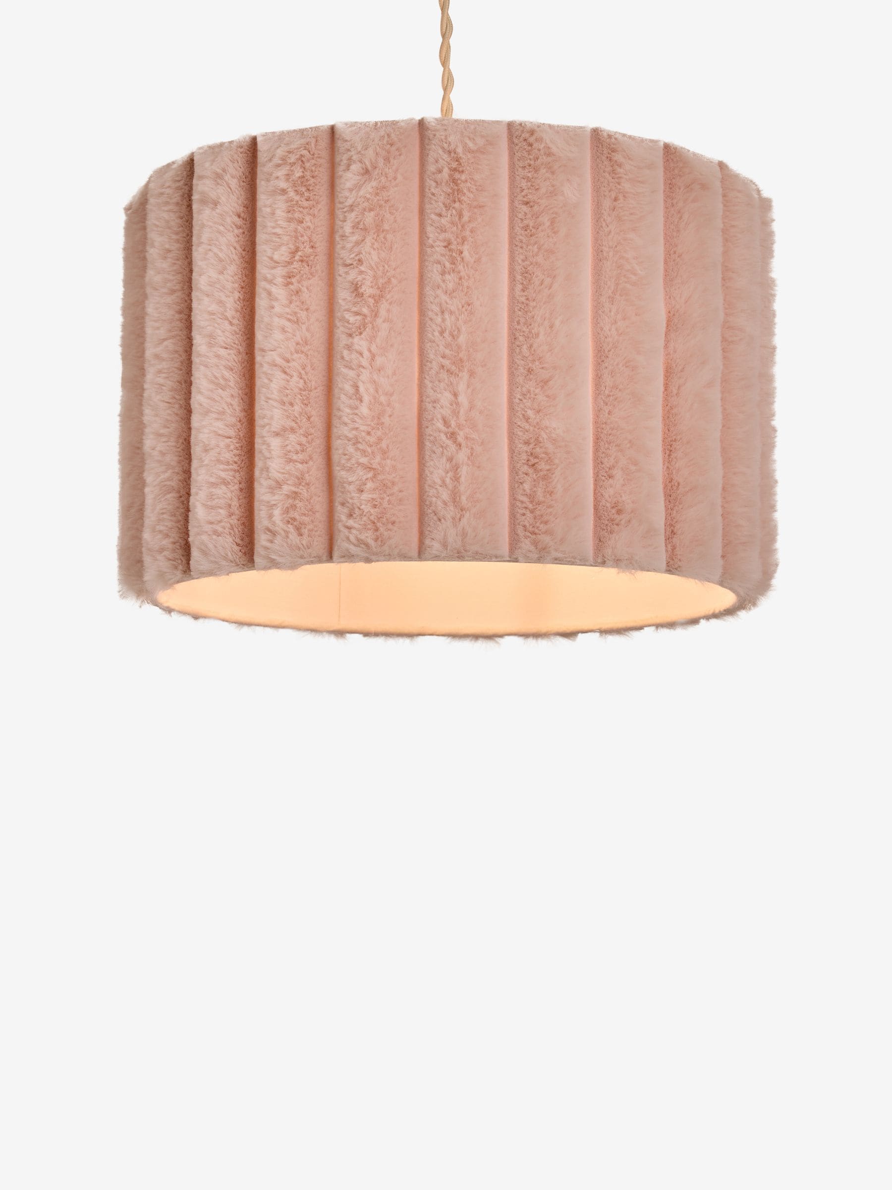 Faux Fur Easy Fit Pendant Lamp Shade