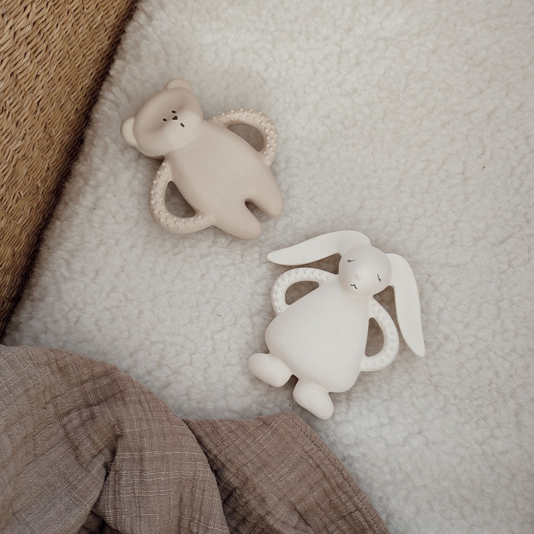 Moonie bijtring bunny - cream