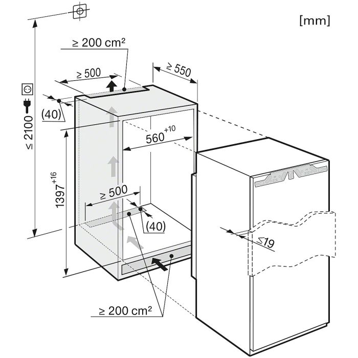 Miele Einbau-Kühlschrank K 35222 iD
