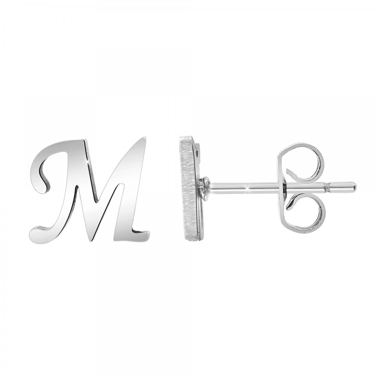Boucles d'oreilles lettre M par SC Bohème