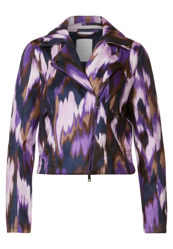 Multicolor Bikerjacke - deep pure lilac