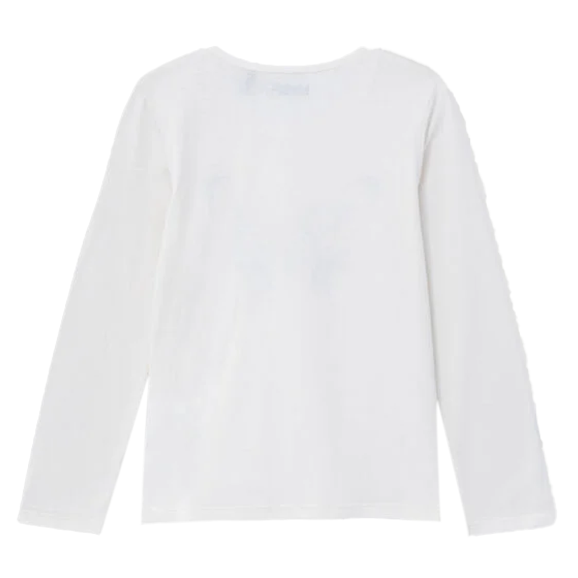 Tee-shirt manches longues en coton| Blanc
