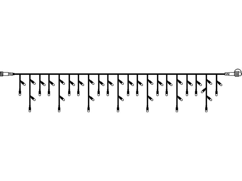 Star Trading System 24 Extra, Icicle, 300 cm x 40 cm Schwar Beleuchtungssystem
