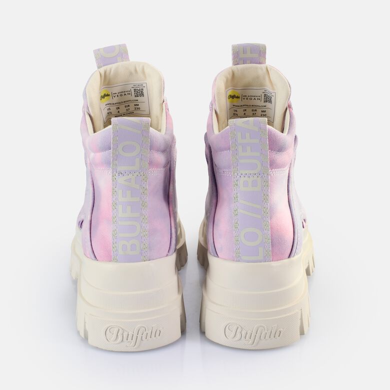 Aspha NC Mid Bottines véganes, tie dye lavande