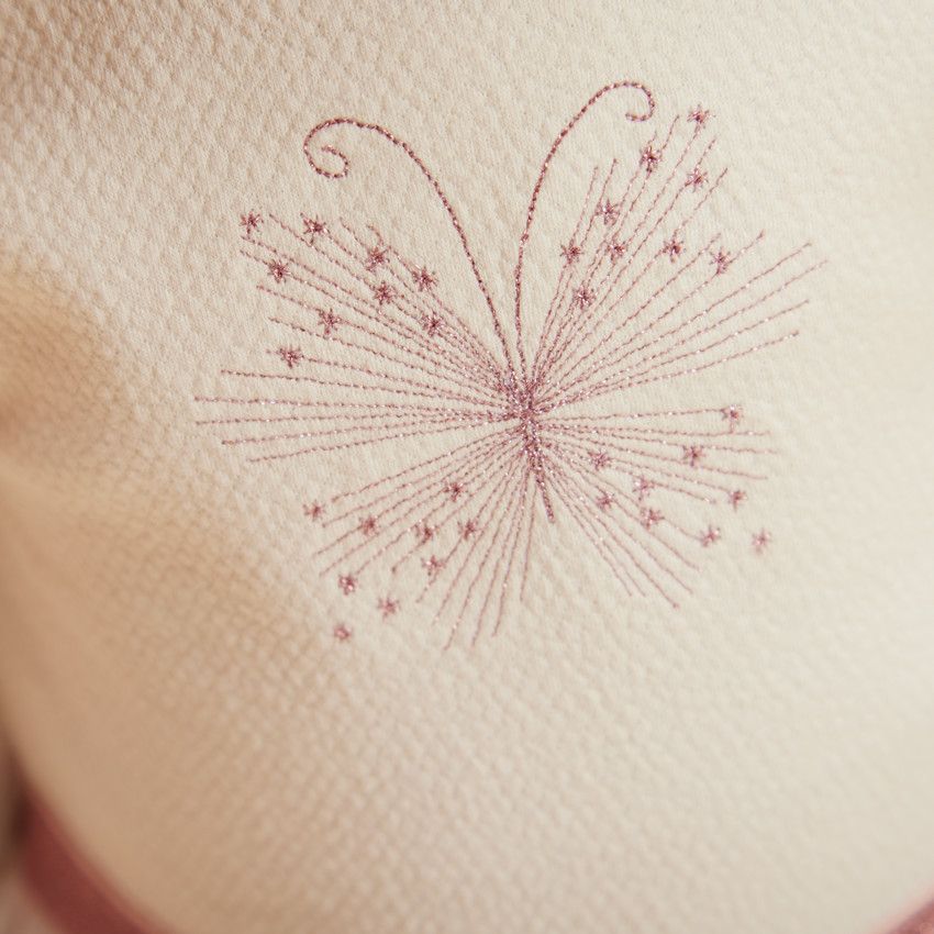 Robe effet 2 en 1 avec jupon en tulle pour bébé fille - Ecru