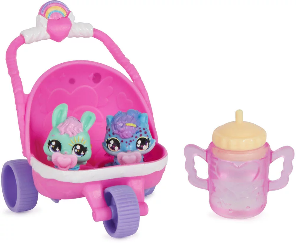HATCHIMALS - PACK DE 2 HATCHIMALS + POUSSETTE