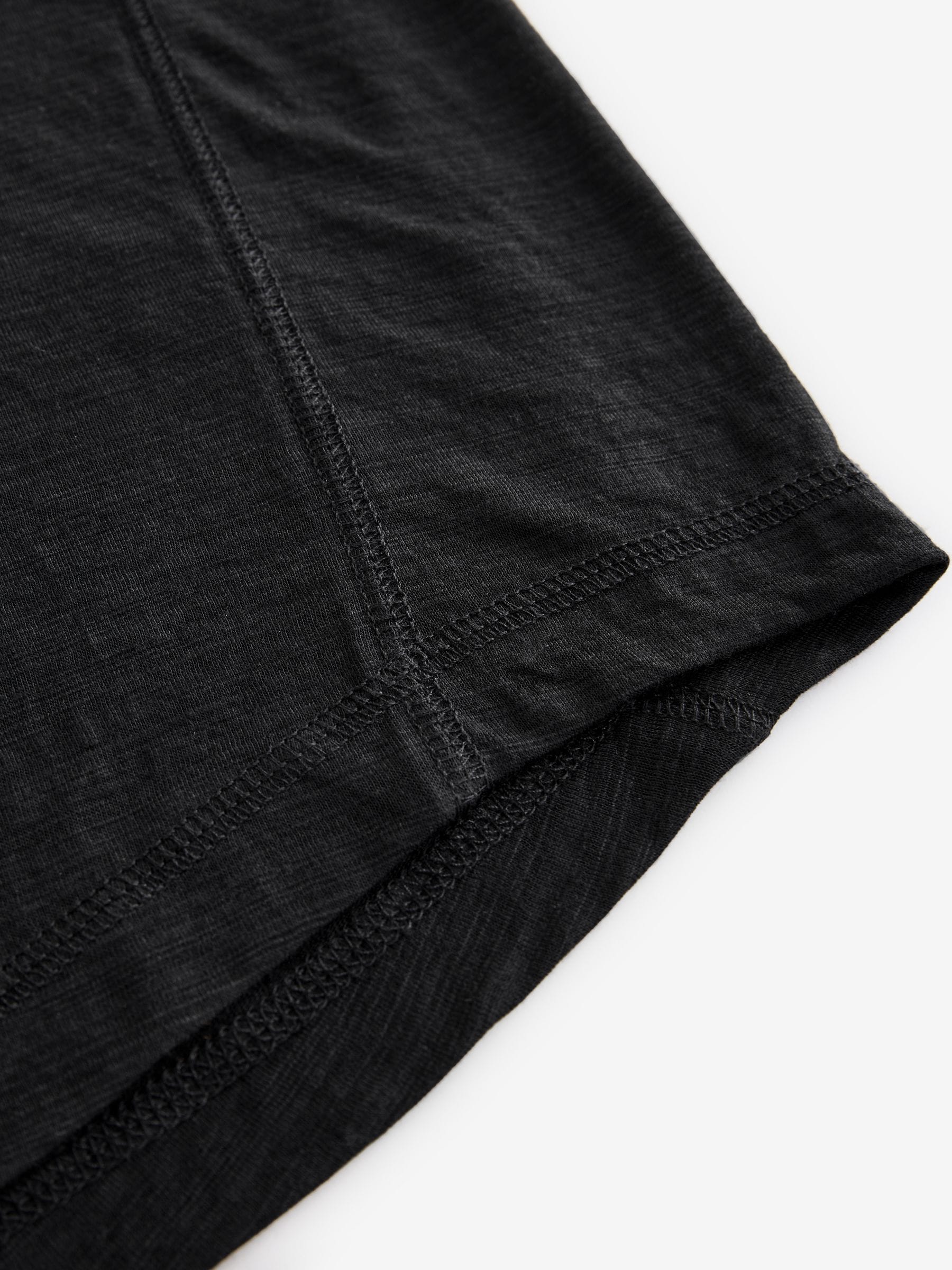 Zwart - Active Lichtgewicht T-shirt met ronde hals en korte mouwen