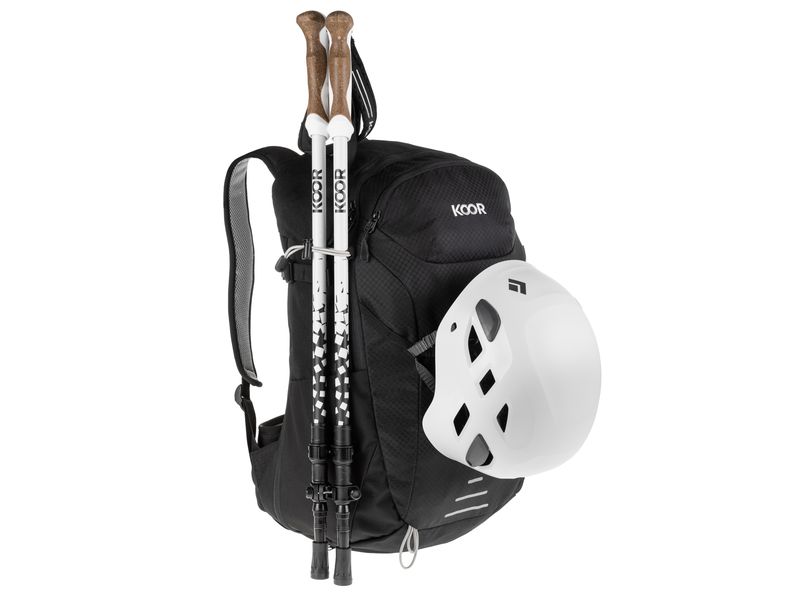 KOOR Wanderrucksack Pilloon 24   4 l, Schwarz Funktionaler und bequemer Bergrucksack für das ganze Jahr