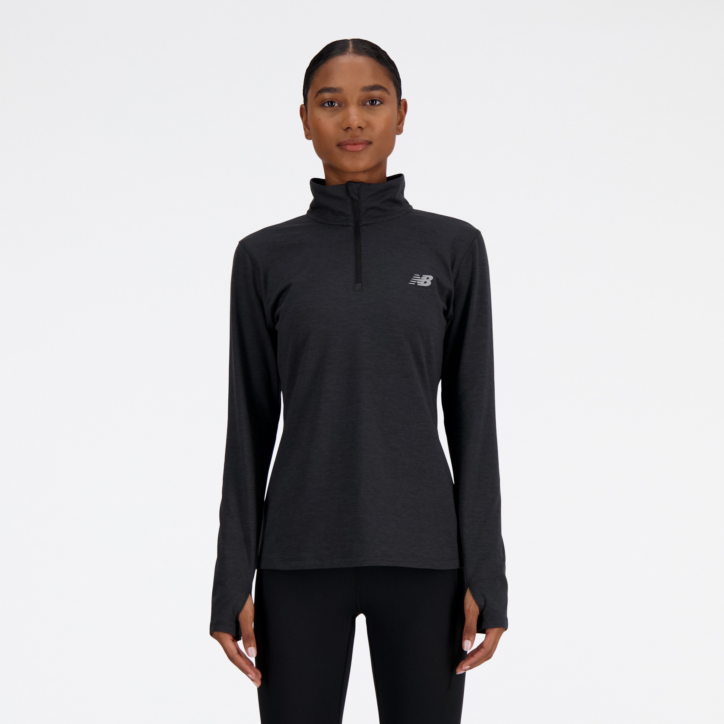 New Balance Laufshirt »SPORT ESSENTIALS SPACE DYE 1/4 ZIP«, 1 tlg.