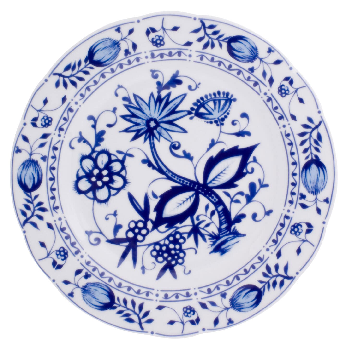 KAHLA Speiseteller ROSSELLA Zwiebelmuster 6er Set weiß/blau