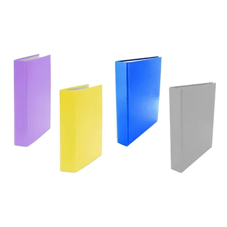 Livepac Office Ringbuch DIN A5, 4-Ring, 4 Stück je in Stück grau, gelb, blau und lila