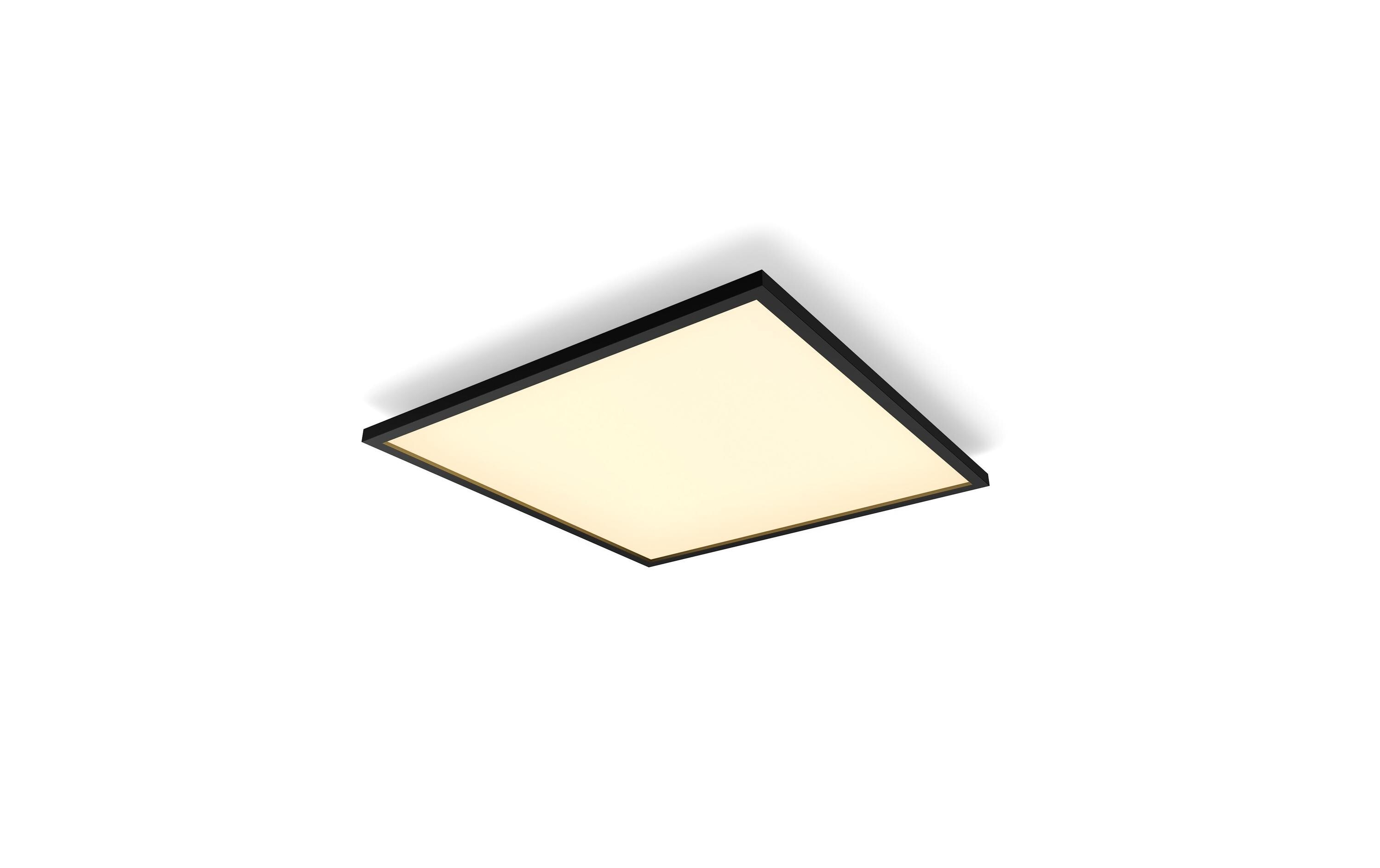 Panelleuchte White Ambiance Aurelle 60 x 60 cm Schwarz<br>Flaches Hue Panel