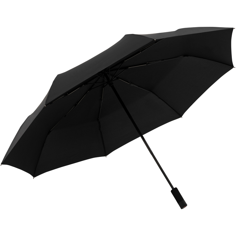 Knirps Regenschirm XXL Compact Heat Shield, schwarz/schwarz